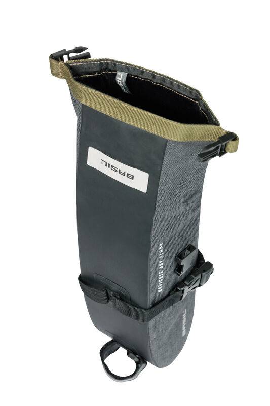 Basilikum Navigator Storm Sattle Bag - Kompakte Fahrradbeutel - Unisex - Fahrrad - Schwarz