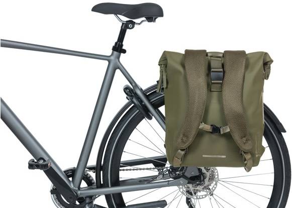 Rucksack Basil SoHo Nordlicht 17 Liter 31 x 14 x 37 cm - Mossgrün