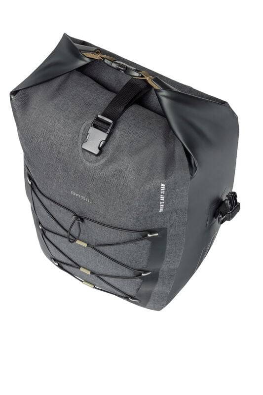 Fahrradtasche Basil Navigator Storm MIK SIDE L 25-31 Liter 46 x 36 x 21 cm - Schwarz