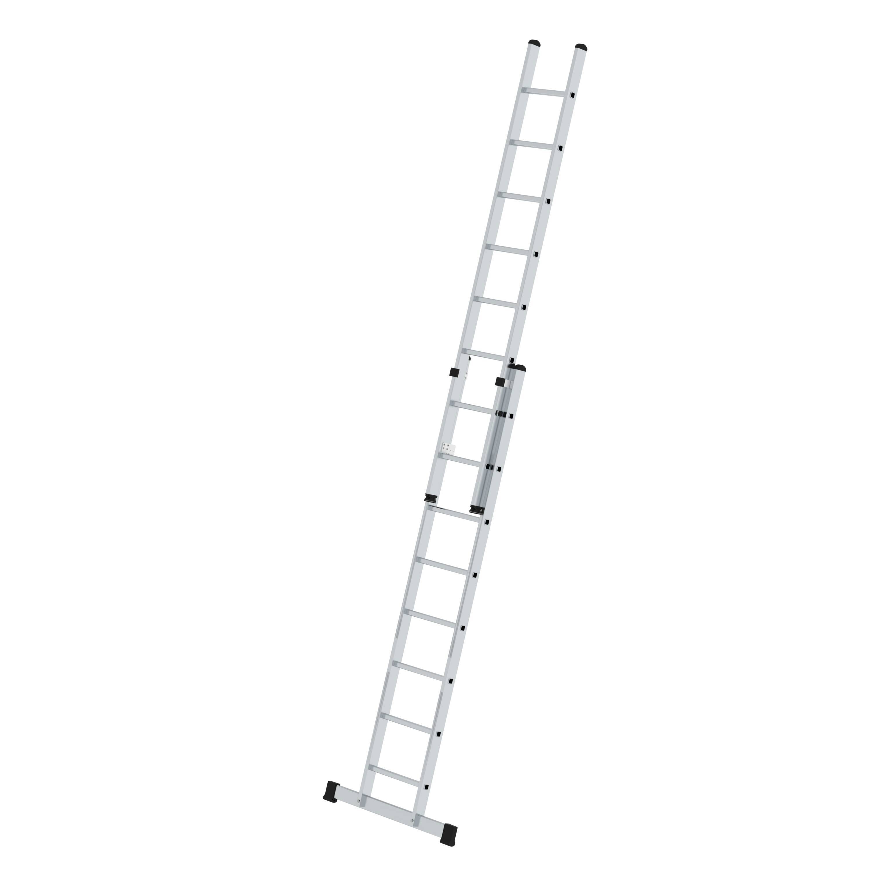 Munk Sprossen-Schiebeleiter 2-teilig mit Standard-Traverse 2x8 Sprossen
