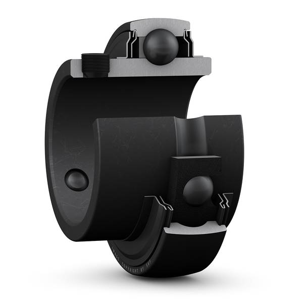 SKF Hochtemperatur-Spannringlager mit Gewindestiften und breiter ausgeführtem Innenring YAR 206-2F/VA228
