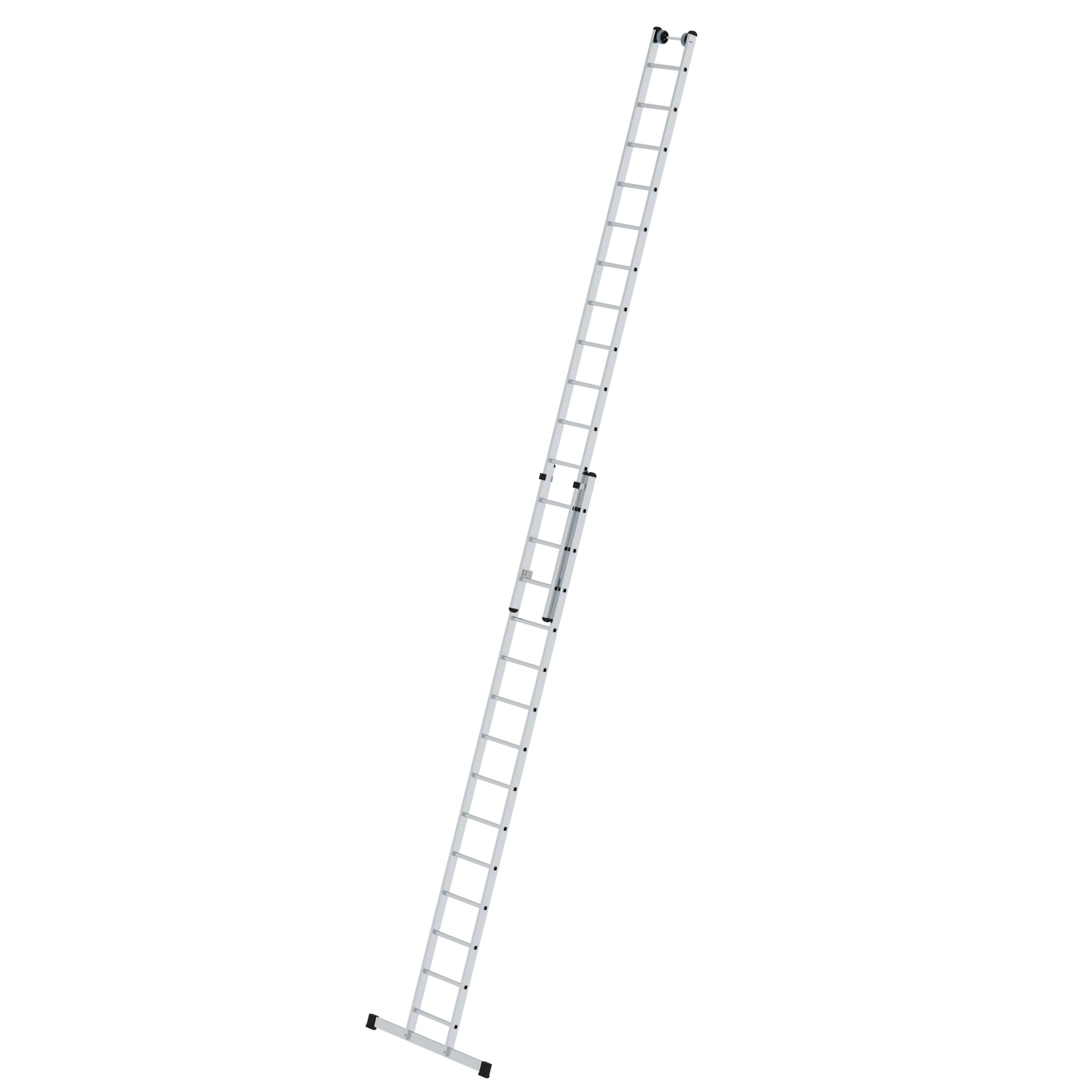 Munk Sprossen-Schiebeleiter 2-teilig mit Standard-Traverse 2x14 Sprossen