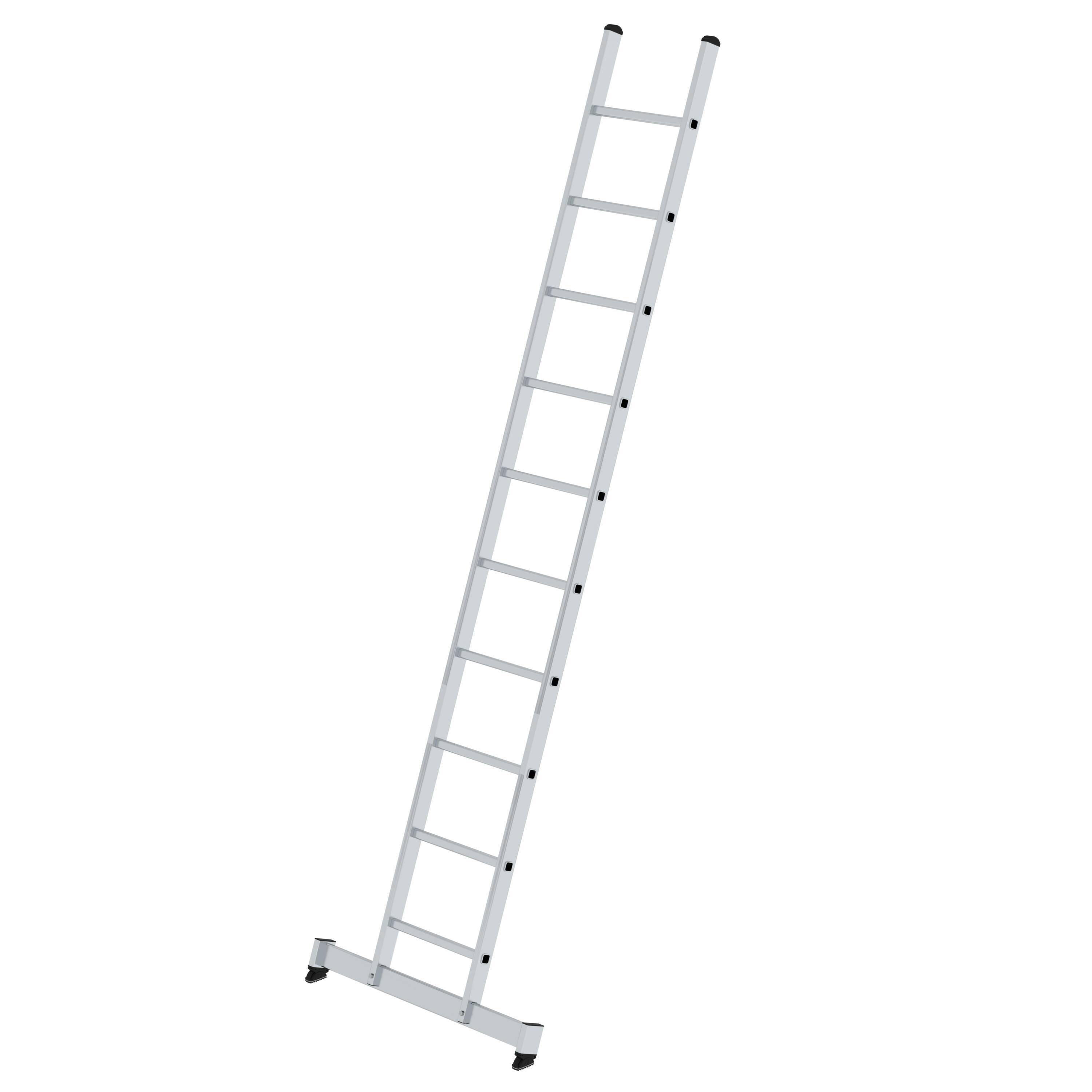 Munk Sprossen-Anlegeleiter mit nivello®-Traverse 10 Sprossen