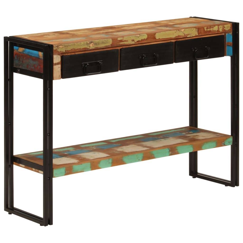 vidaXL Konsolentisch 110x30x76 cm Altholz Massiv