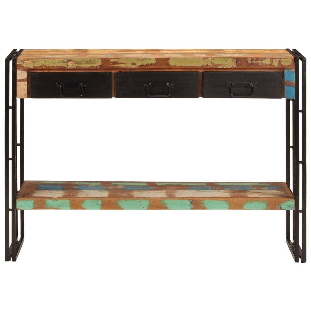 vidaXL Konsolentisch 110x30x76 cm Altholz Massiv