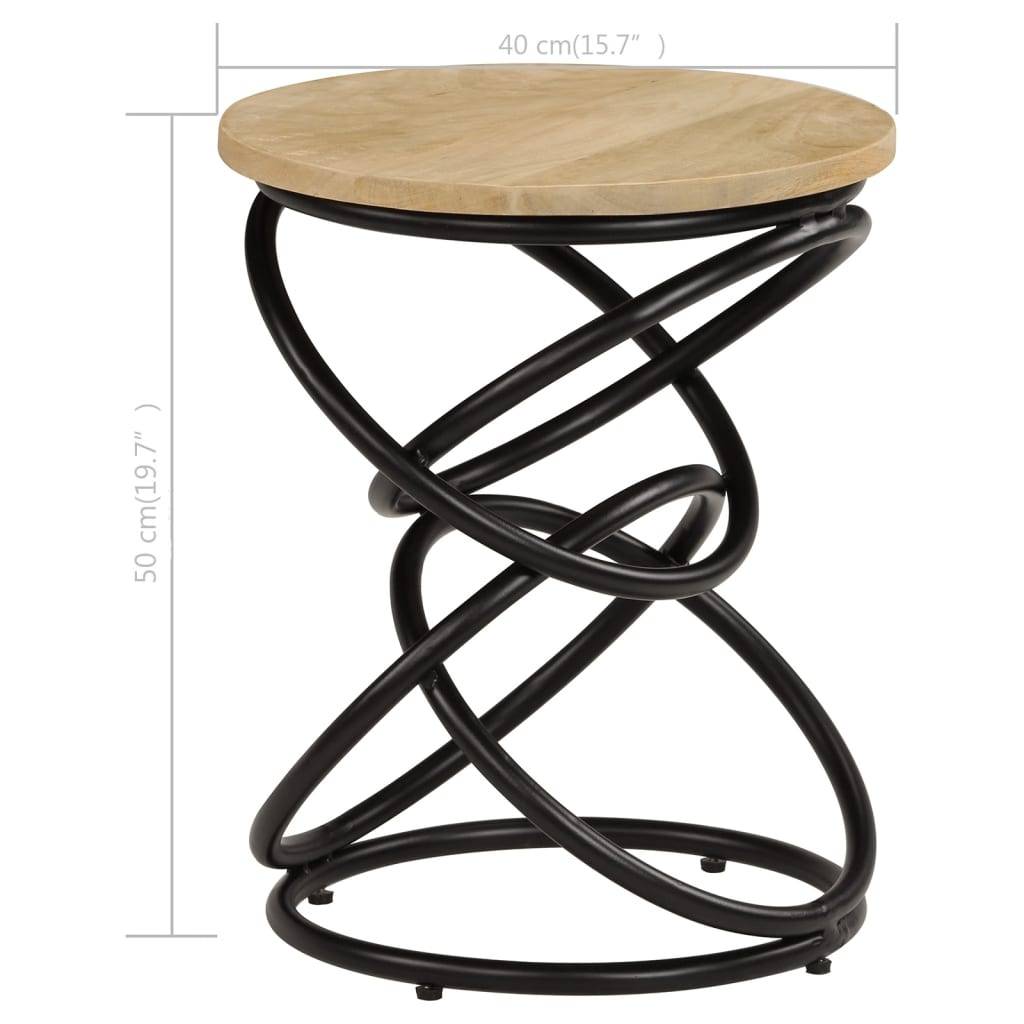 vidaXL Beistelltisch Mango Massivholz 40×50 cm