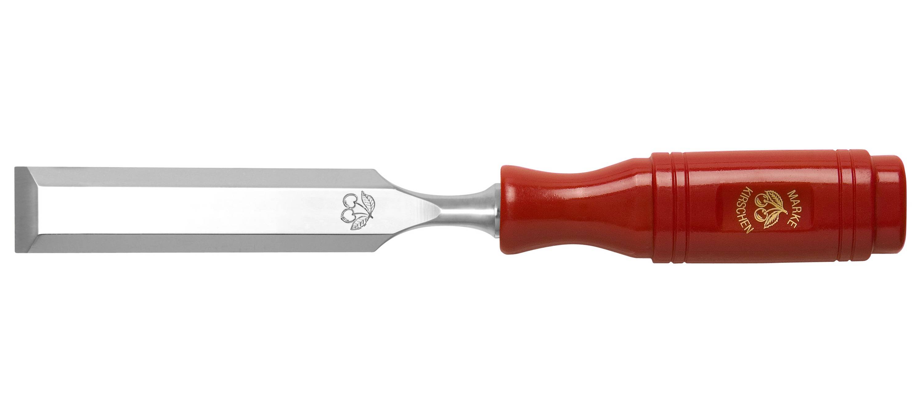 KIRSCHEN Stechbeitel mit rotem Plastikheft - 3mm