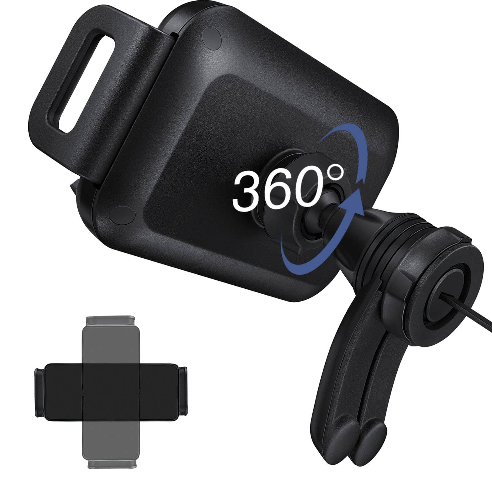 Samsung EP-H5300 Lüftungsgitter Handy-Kfz-Halterung 360° drehbar, mit Induktionsladefunktion 136 - 180 mm