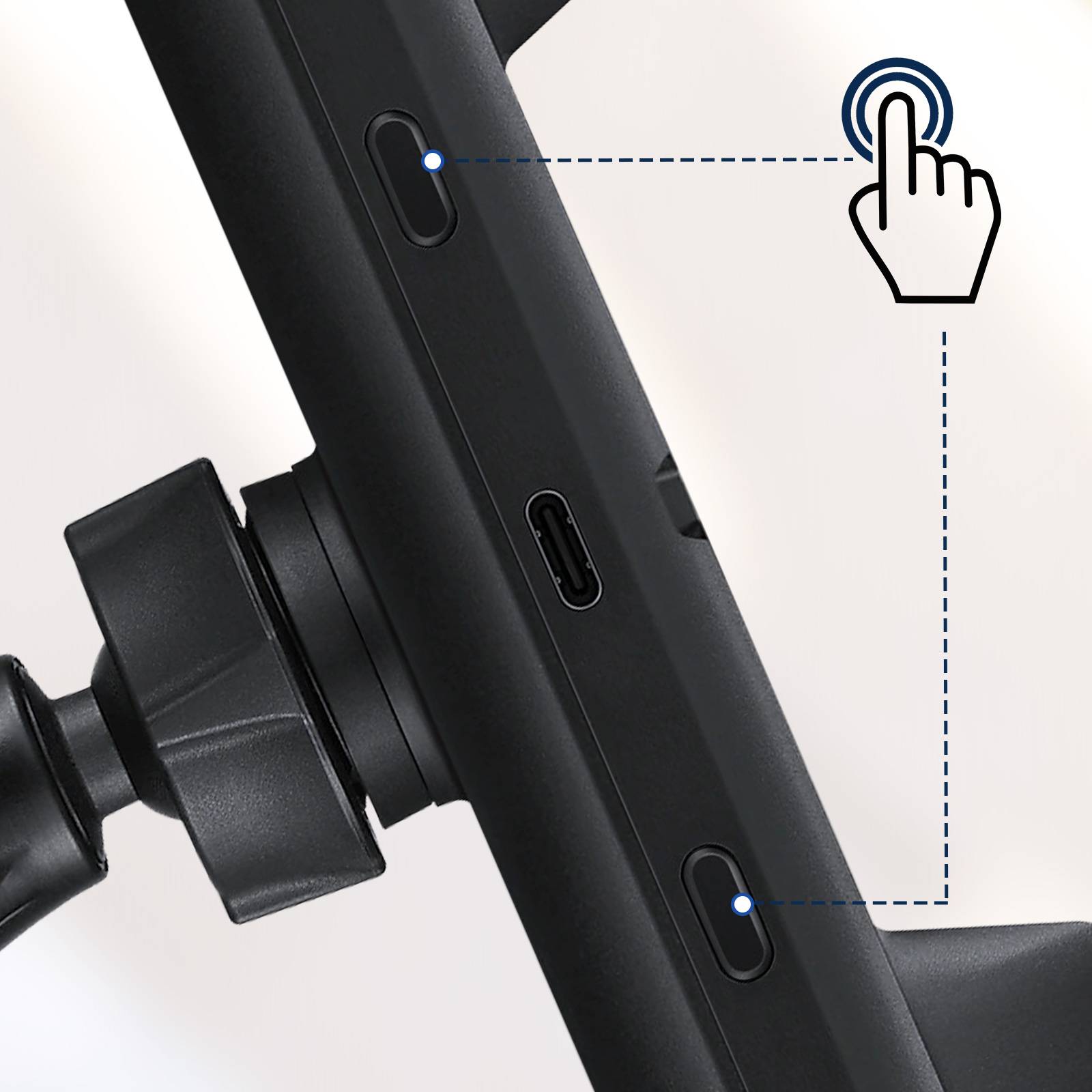Samsung EP-H5300 Lüftungsgitter Handy-Kfz-Halterung 360° drehbar, mit Induktionsladefunktion 136 - 180 mm