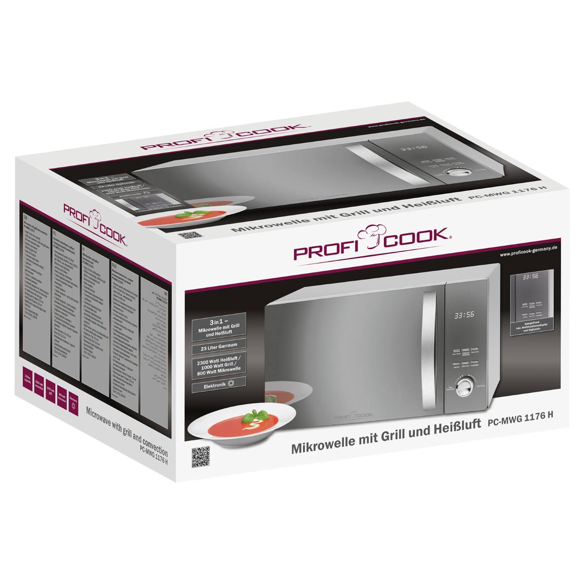 Clatronic ProfiCook PC-MWG 1176 H - Mikrowellenofen mit Konvektion und Grill - 2