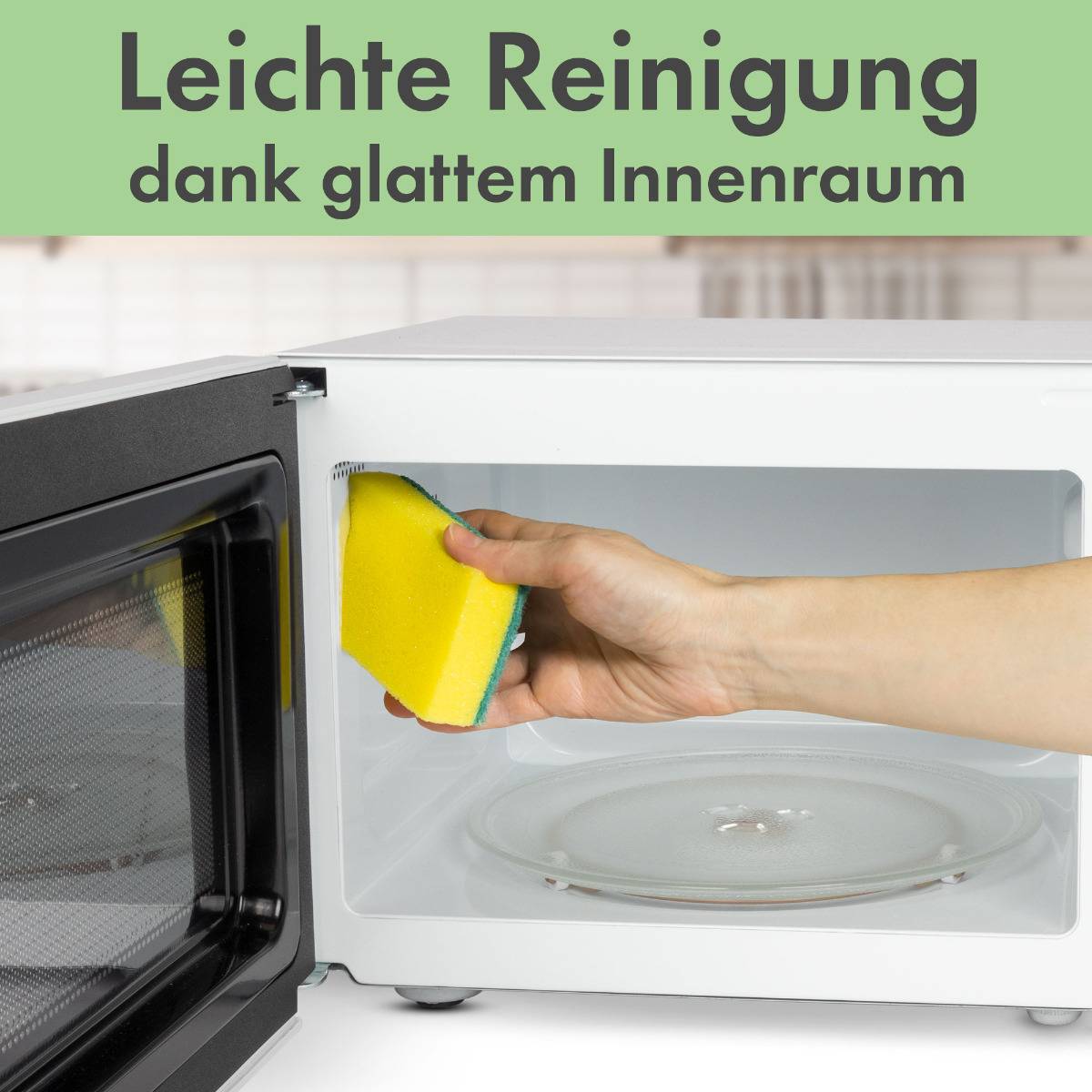 Clatronic MWG 792 - Mikrowellenofen mit Grill - 20 Liter - 700 W - weiß