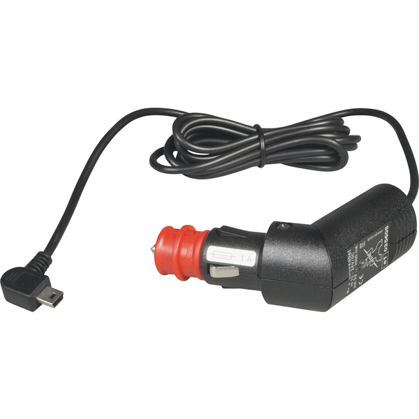 ProCar Kfz-Ladekabel mit Mini USB Stecker Belastbarkeit Strom max.=1A  Passend für (Details) Zigarettenanzünder- und