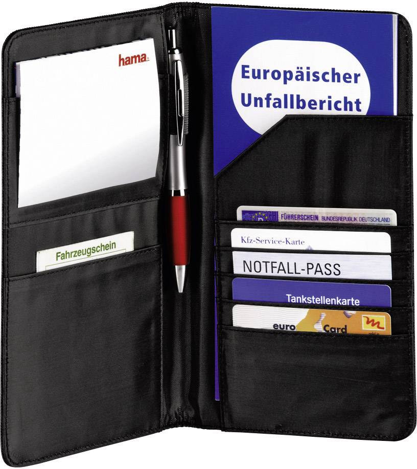 hama Fahrzeug-Etui, KFZ-Organizer aus Nylon, schwarz