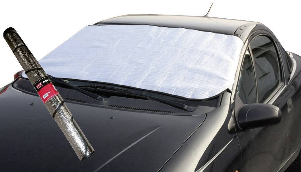 HP Autozubehör Scheibenabdeckung aluminiumbeschichtet, Diebstahlschutz (B x H) 150cm x 80cm Pkw Silber
