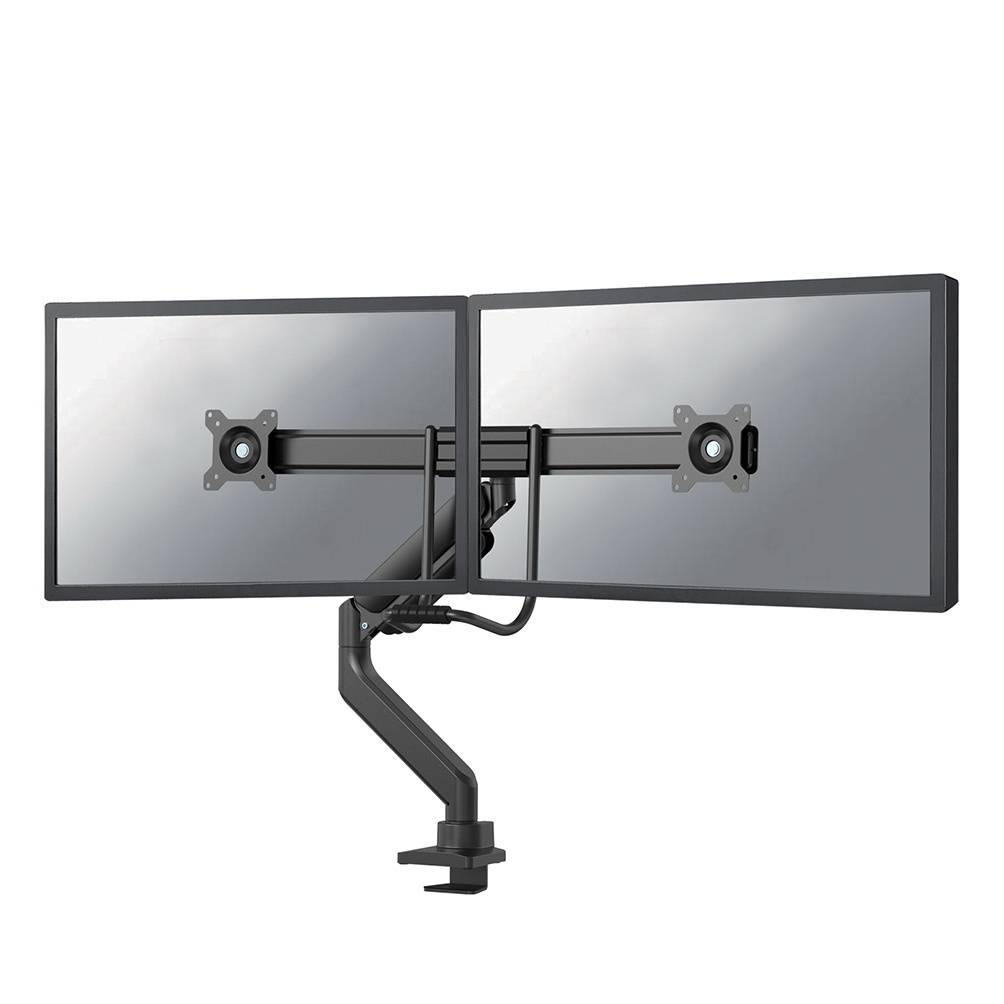 Neomounts DS75-450BL2 Monitor-Tischhalterung 2 Display(s) 43,2cm (17") - 81,3cm (32") Schwarz, Schwarz/Blau Höhenverstellbar