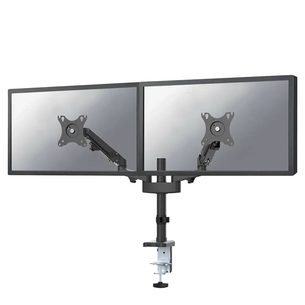 Neomounts DS70-750BL2 2fach Monitor-Tischhalterung 43,2 cm (17") - 68,6 cm (27") Schwarz Neigbar+Schwenkbar, Höhenverstellbar, Rotierbar