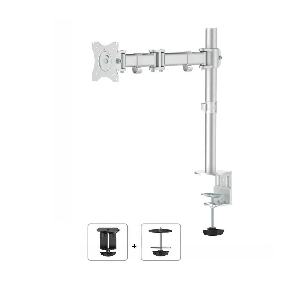 Neomounts NM-D135SILVER 1fach Monitor-Tischhalterung 25,4 cm (10") - 76,2 cm (30") Neigbar, Schwenkbar Silber