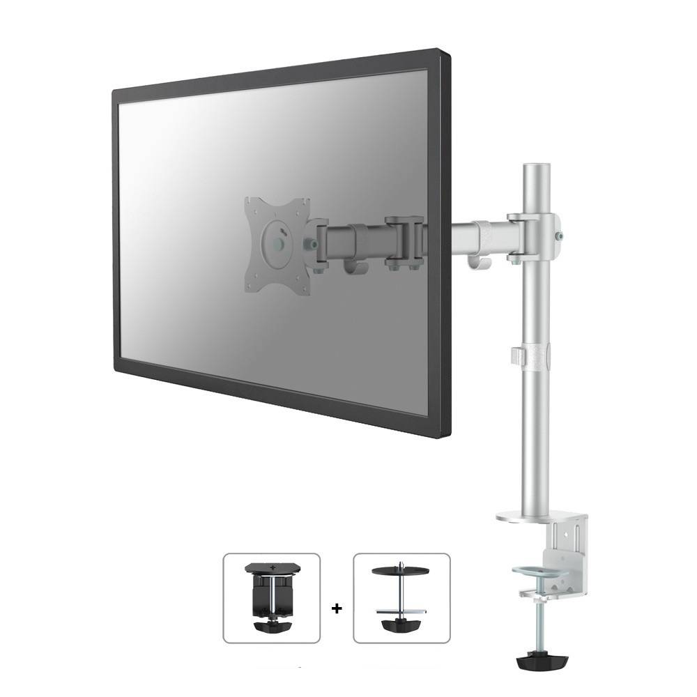 Neomounts NM-D135SILVER 1fach Monitor-Tischhalterung 25,4 cm (10") - 76,2 cm (30") Neigbar, Schwenkbar Silber