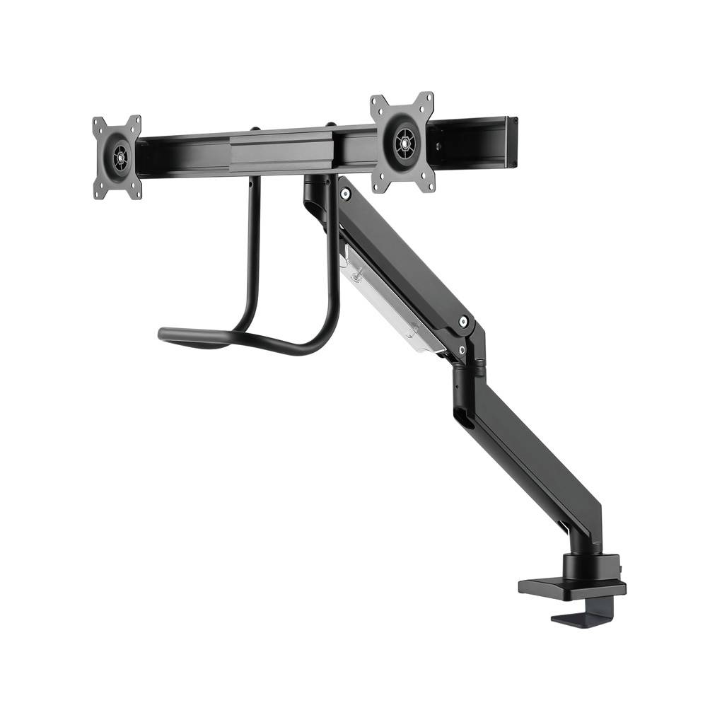 Neomounts NM-D775DXBLACK 2fach Monitor-Tischhalterung 43,2 cm (17") - 61 cm (24") Schwenkbar, Rotierbar, Neigbar Schwarz