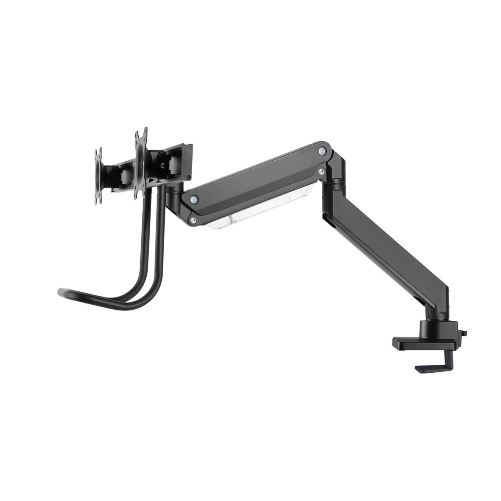 Neomounts NM-D775DXBLACK 2fach Monitor-Tischhalterung 43,2 cm (17") - 61 cm (24") Schwenkbar, Rotierbar, Neigbar Schwarz