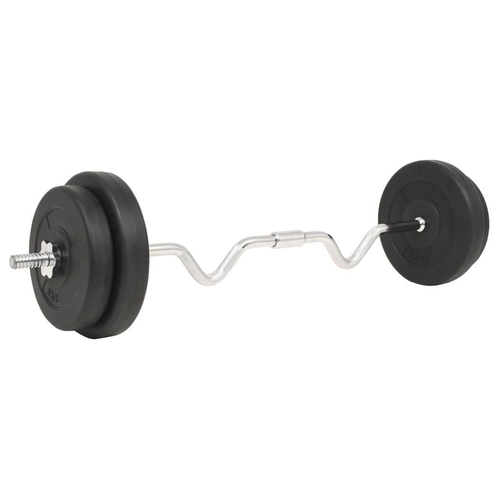 vidaXL Langhantel-Set 30 kg