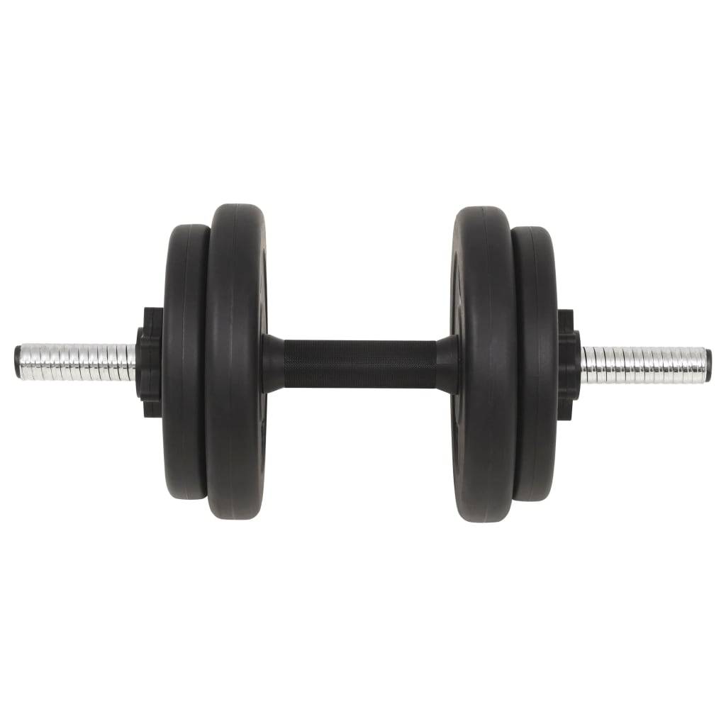 vidaXL Langhantel- und Kurzhantel-Set 30 kg