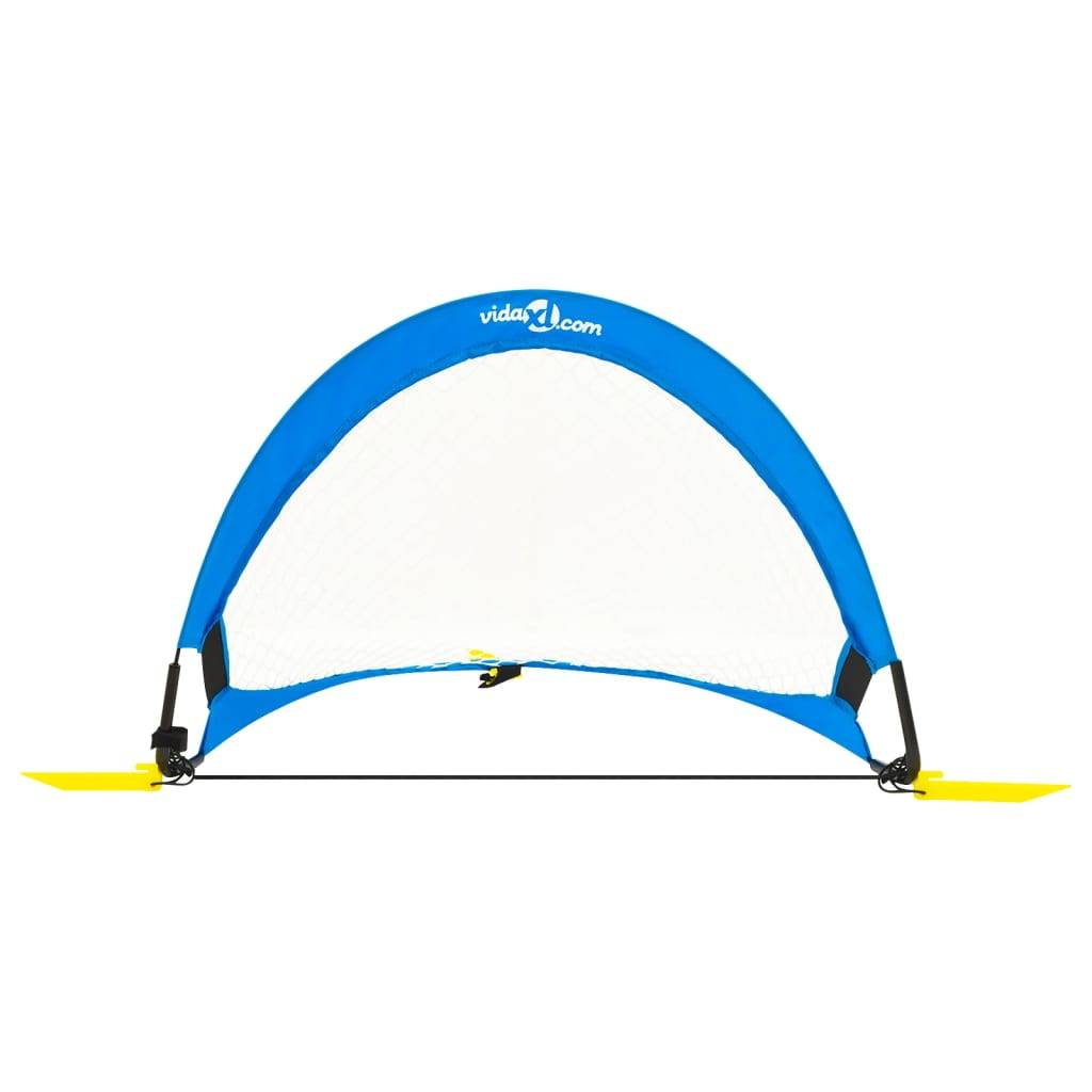 vidaXL Fußballtore Kinder 2 Stk. mit Aufbewahrungstasche 75,5x46x48 cm