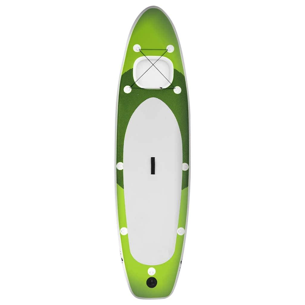 vidaXL SUP-Board-Set Aufblasbar Grün 360x81x10 cm
