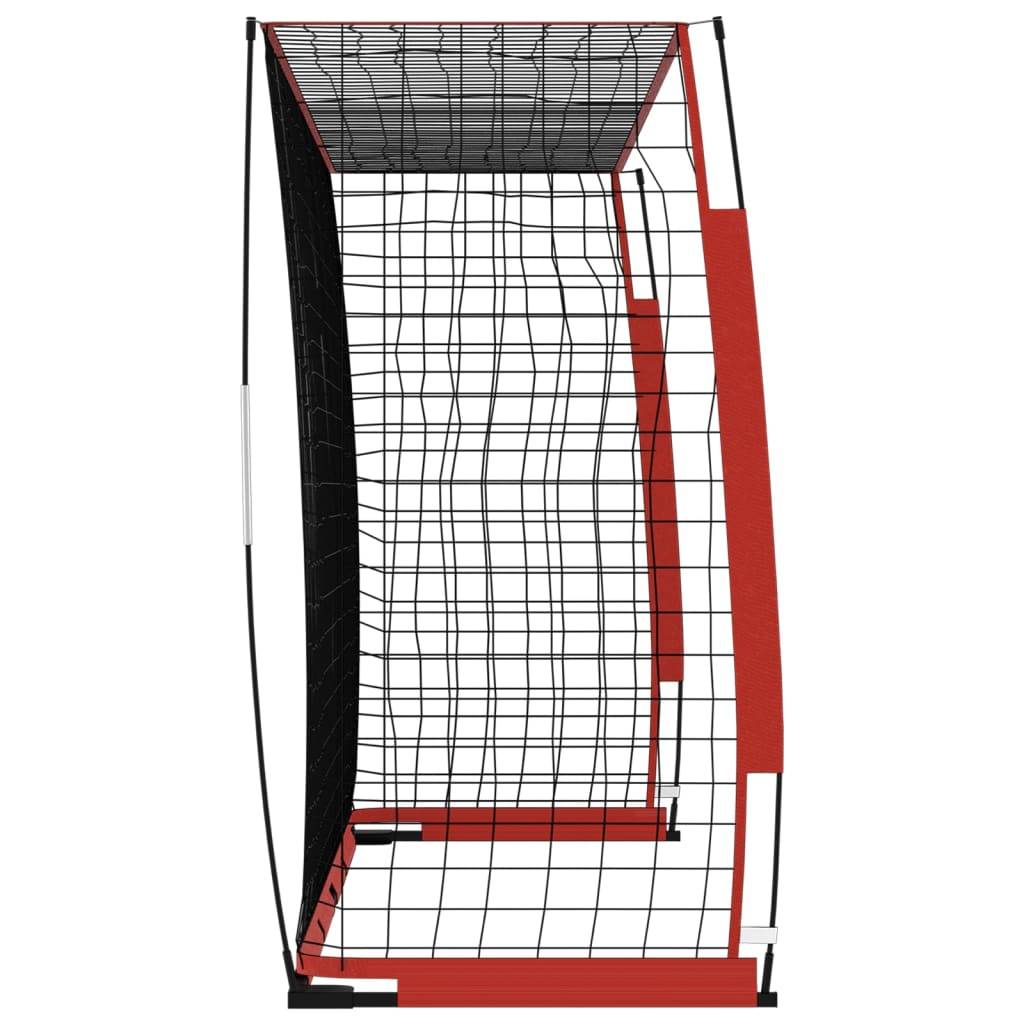 vidaXL Fußballtor 366,5x91x183 cm Stahl