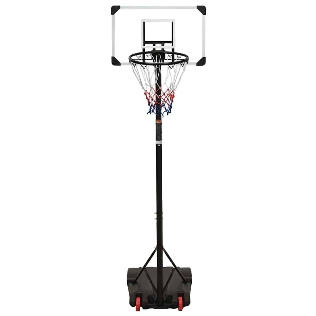 vidaXL Basketballständer Transparent 216-250 cm Polycarbonat