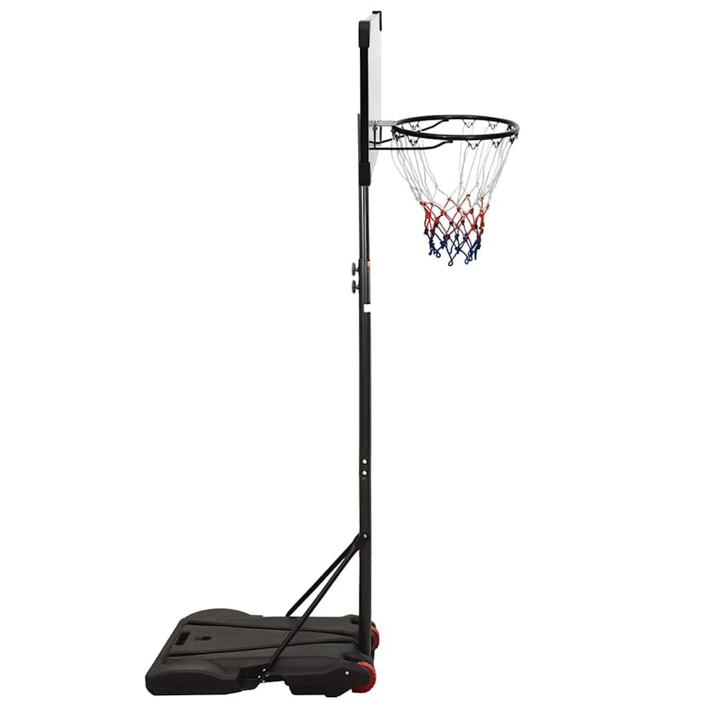 vidaXL Basketballständer Transparent 216-250 cm Polycarbonat