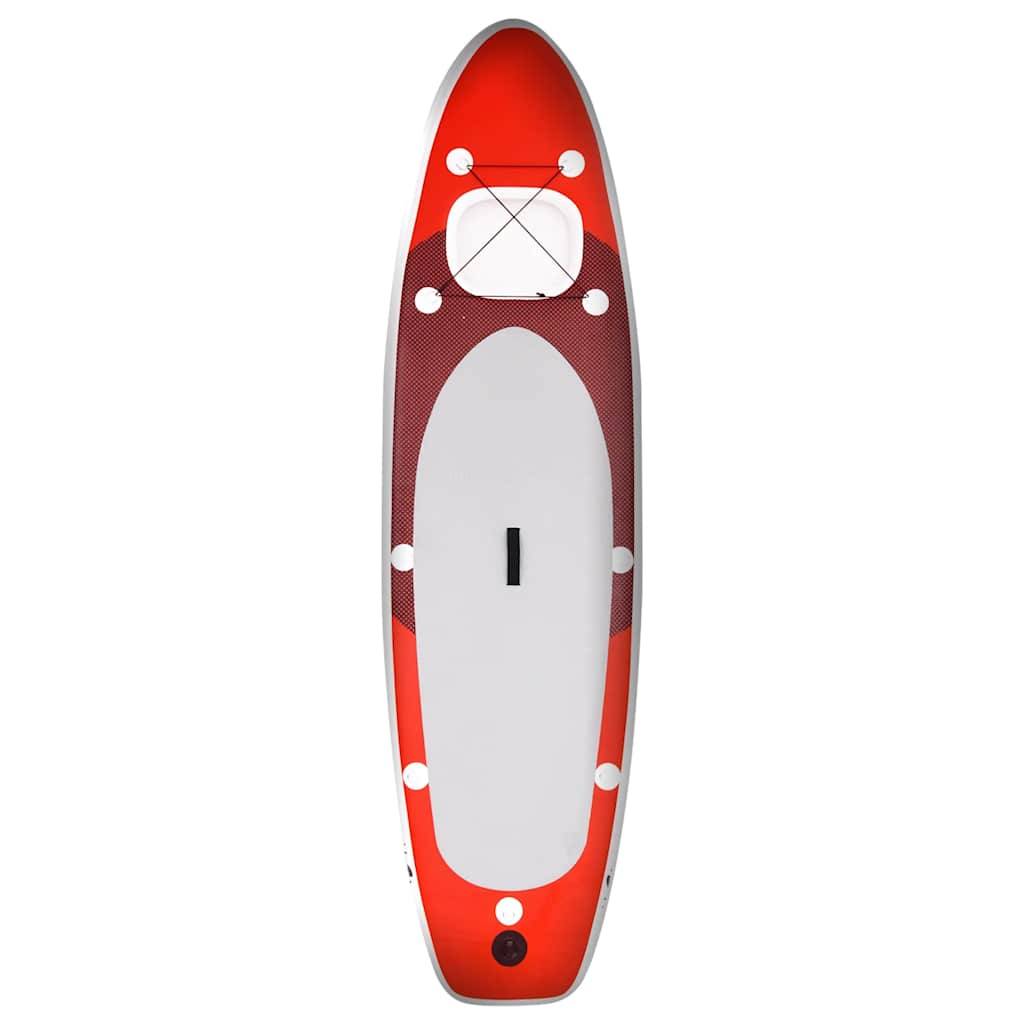 vidaXL SUP-Board-Set Aufblasbar Rot 300x76x10 cm