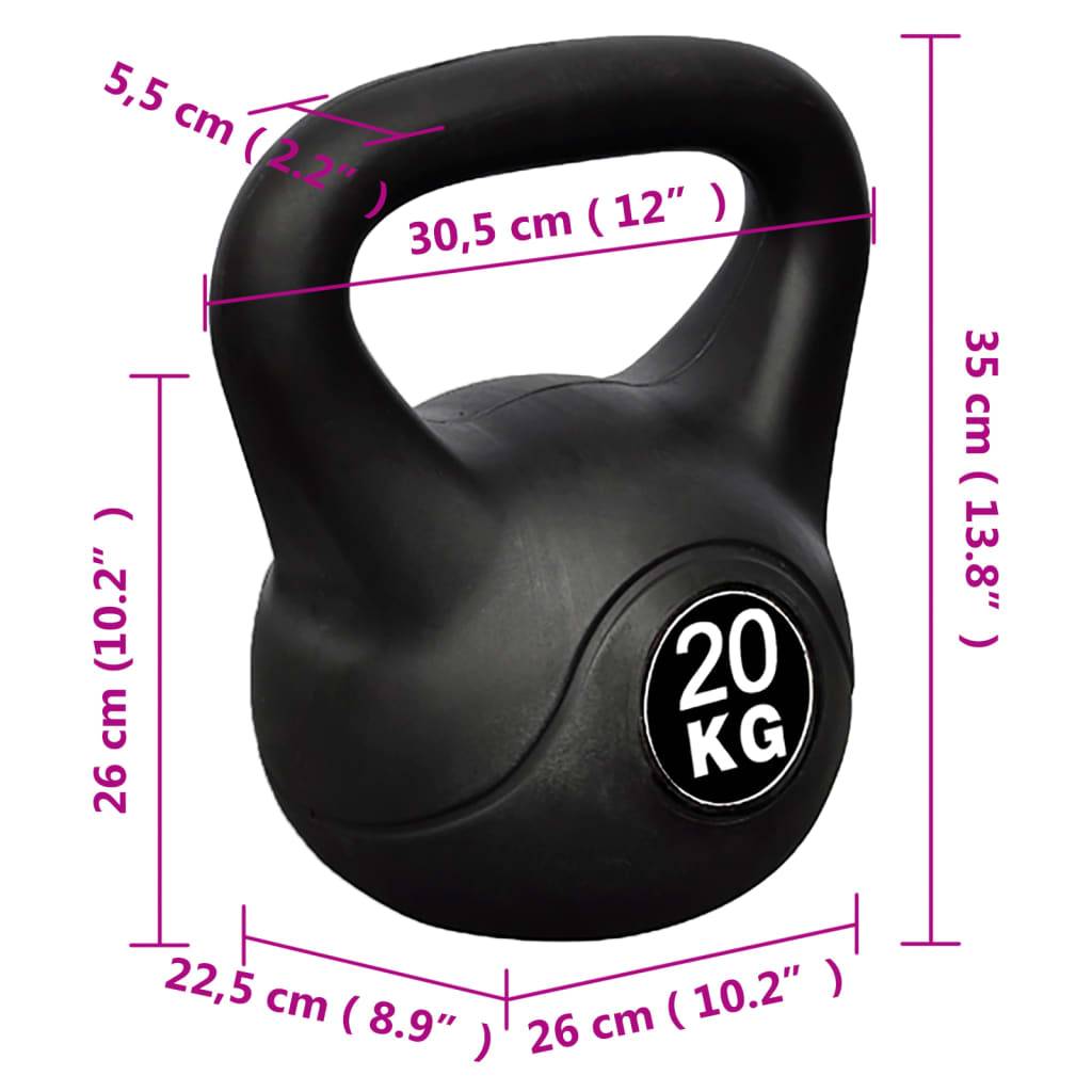 Kettlebell Kugelhantel Trainingshantel Gewicht 20KG