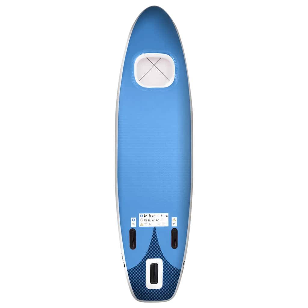 vidaXL SUP-Board-Set Aufblasbar Marineblau 330x76x10 cm