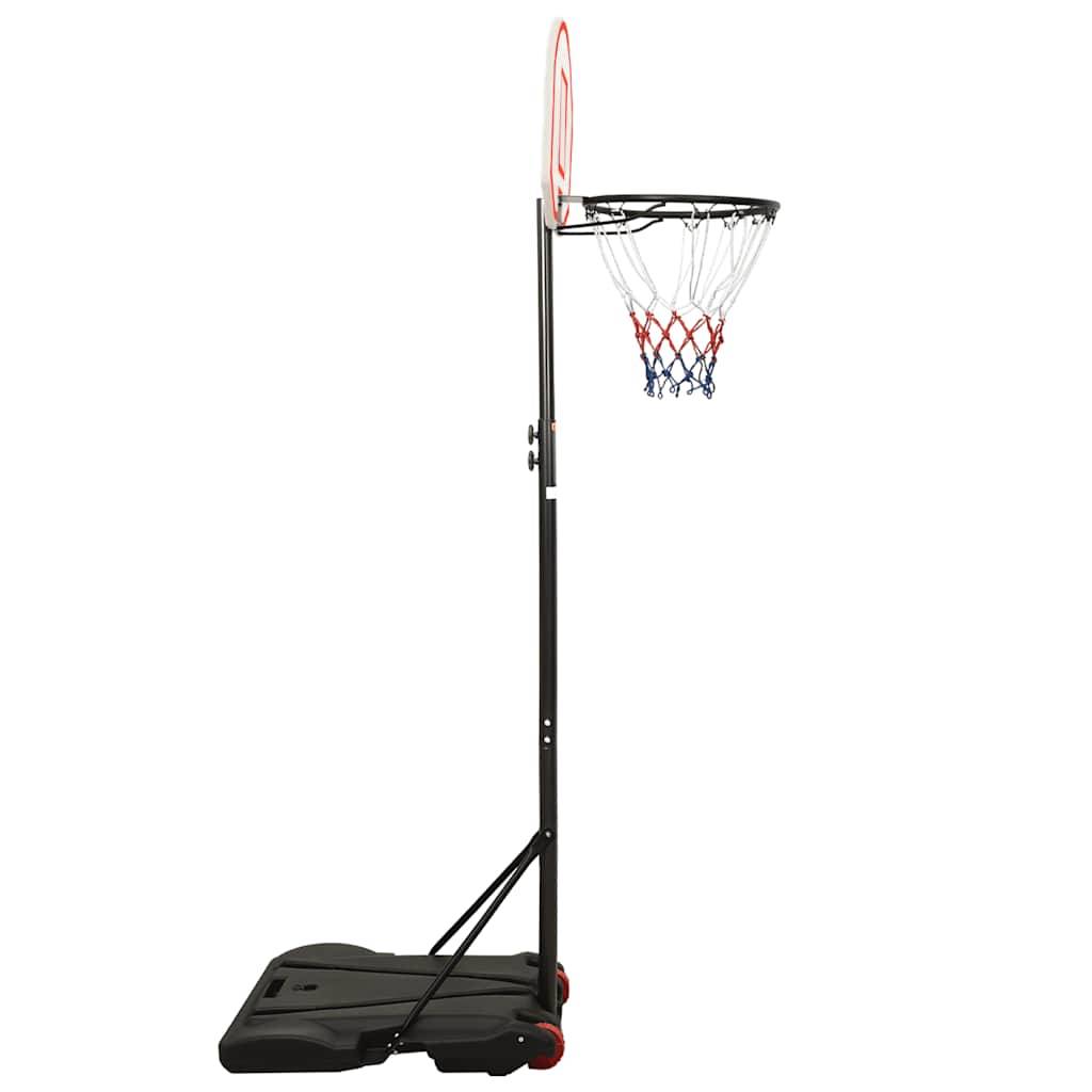 vidaXL Basketballständer Weiß 216-250 cm Polyethylen