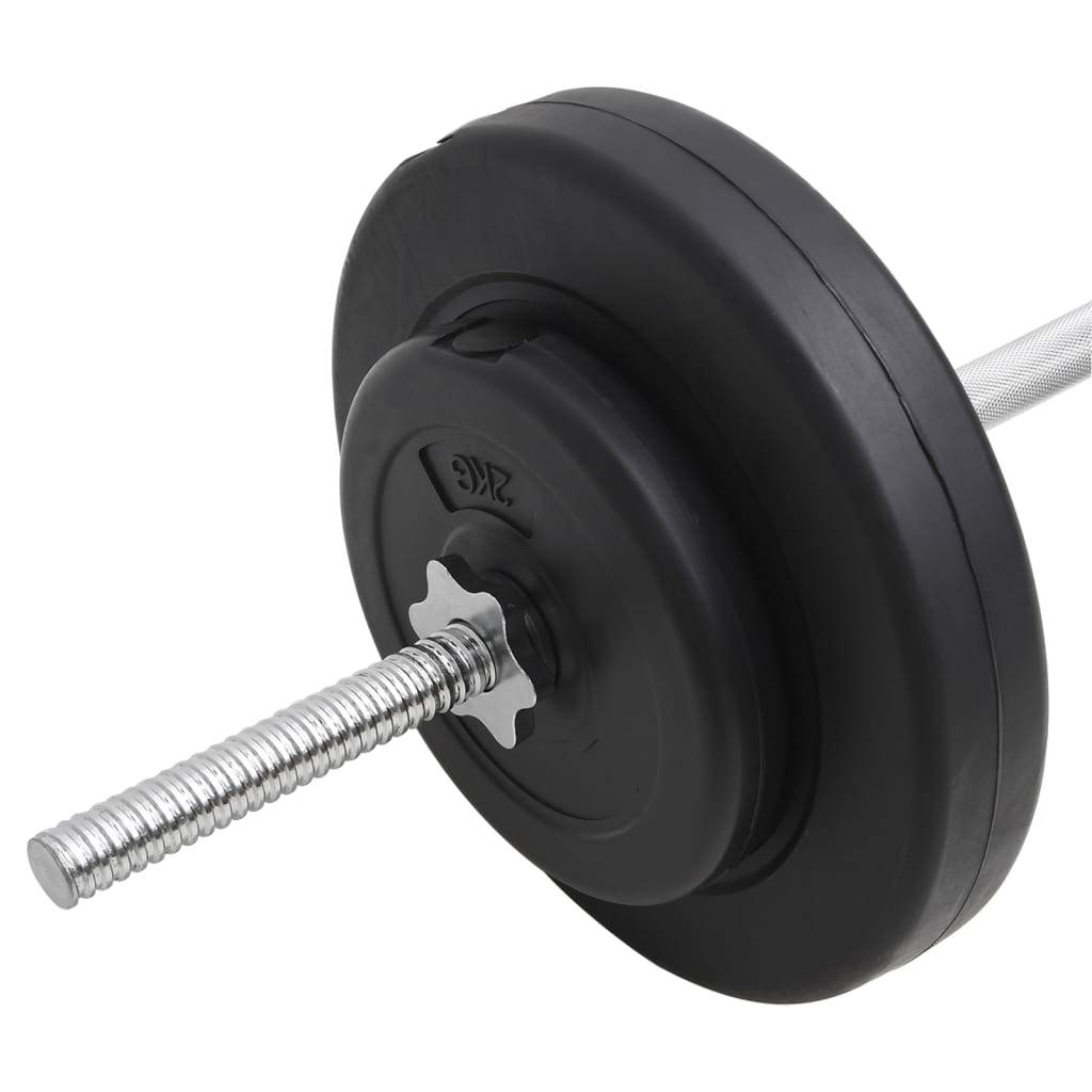 vidaXL Langhantel mit Gewichten Set 30 kg