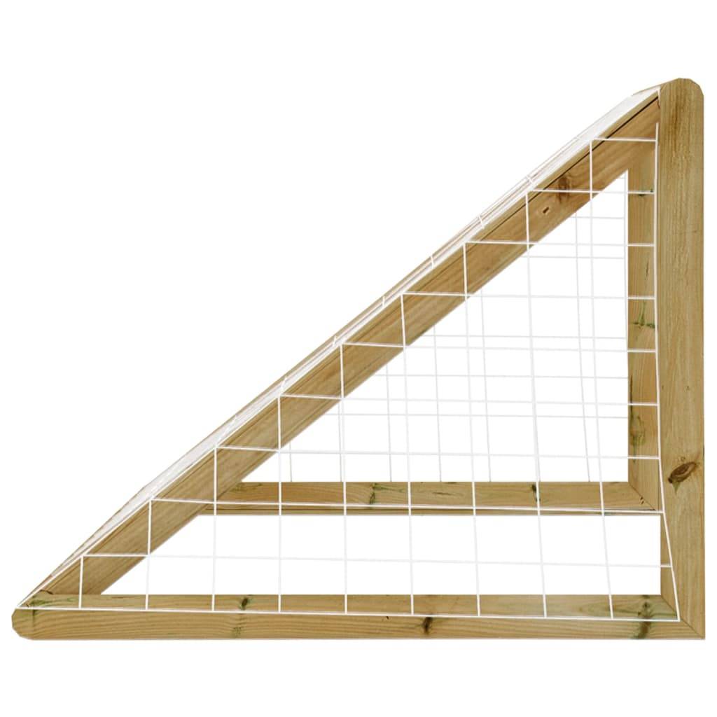 vidaXL Fußballtor mit Netz 160x80x100 cm Kiefernholz Imprägniert