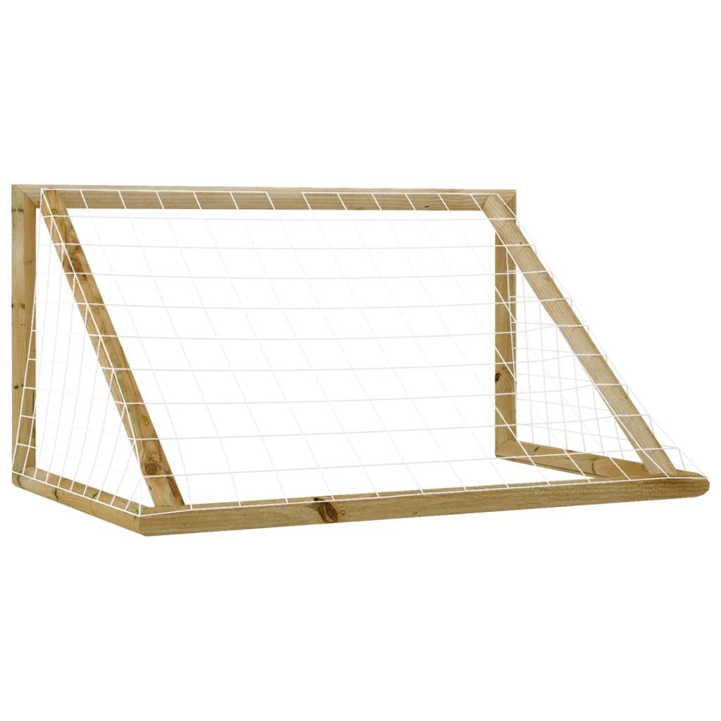 vidaXL Fußballtor mit Netz 160x80x100 cm Kiefernholz Imprägniert