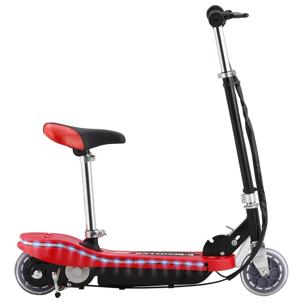 vidaXL E-Scooter mit Sitz und LED 120 W Rot