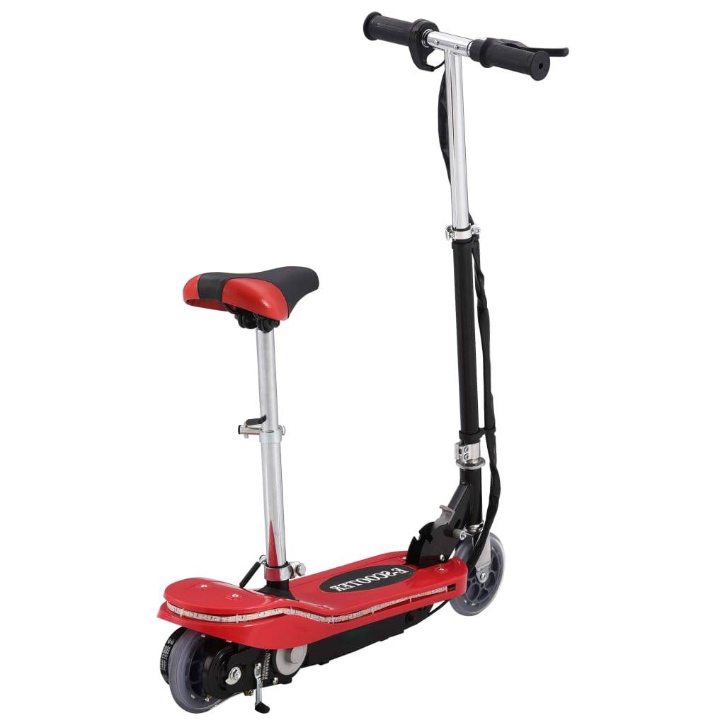 vidaXL E-Scooter mit Sitz und LED 120 W Rot