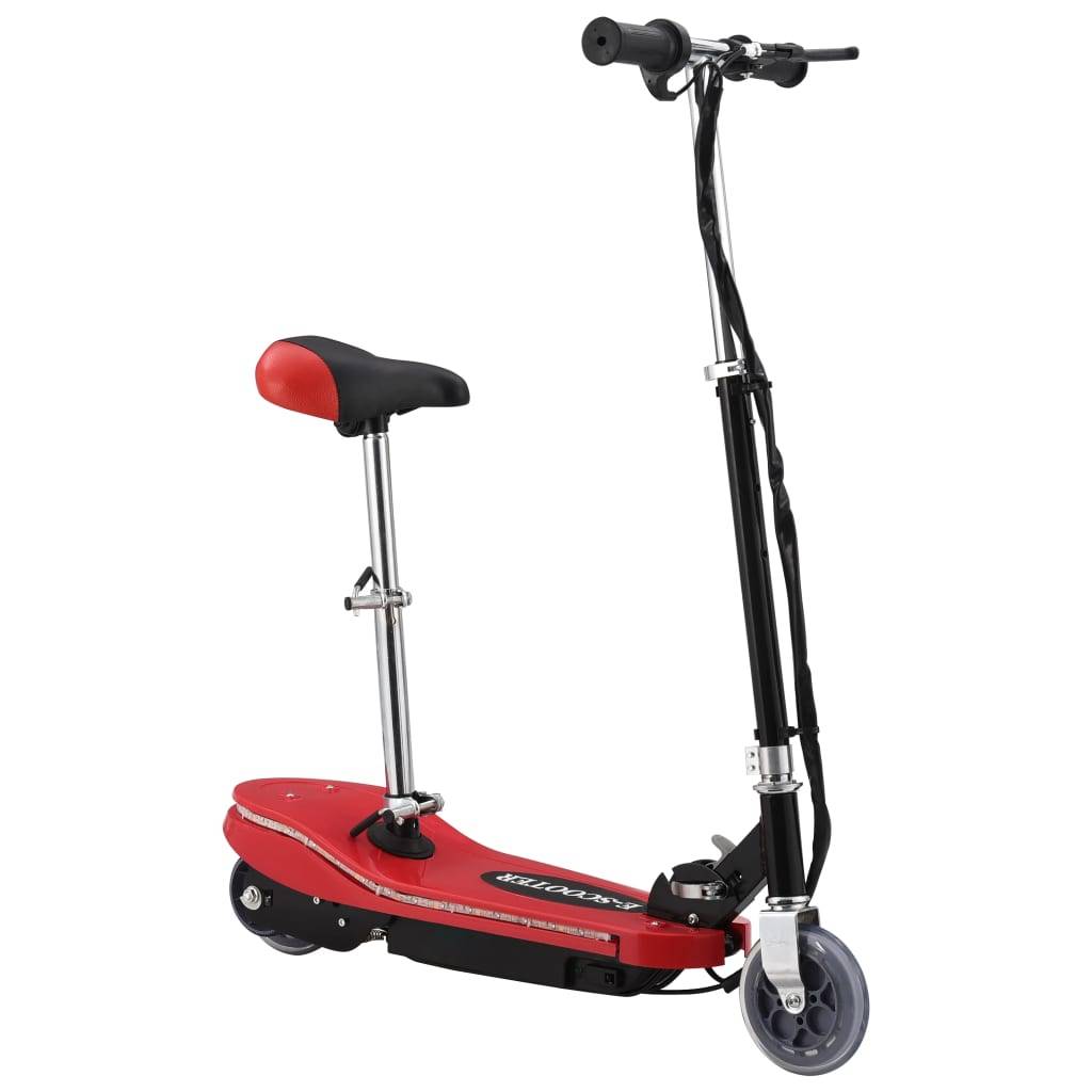 vidaXL E-Scooter mit Sitz und LED 120 W Rot