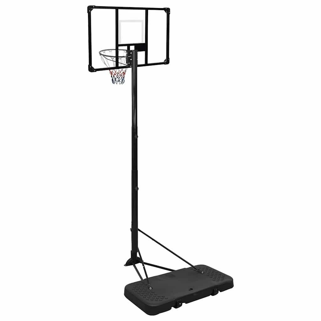 vidaXL Basketballständer Transparent 256-361 cm Polycarbonat