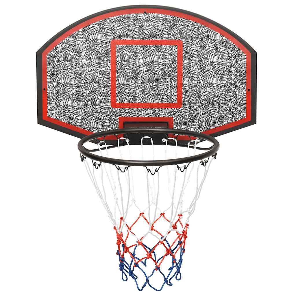 vidaXL Basketballkorb Schwarz 71x45x2 cm Polyethylen