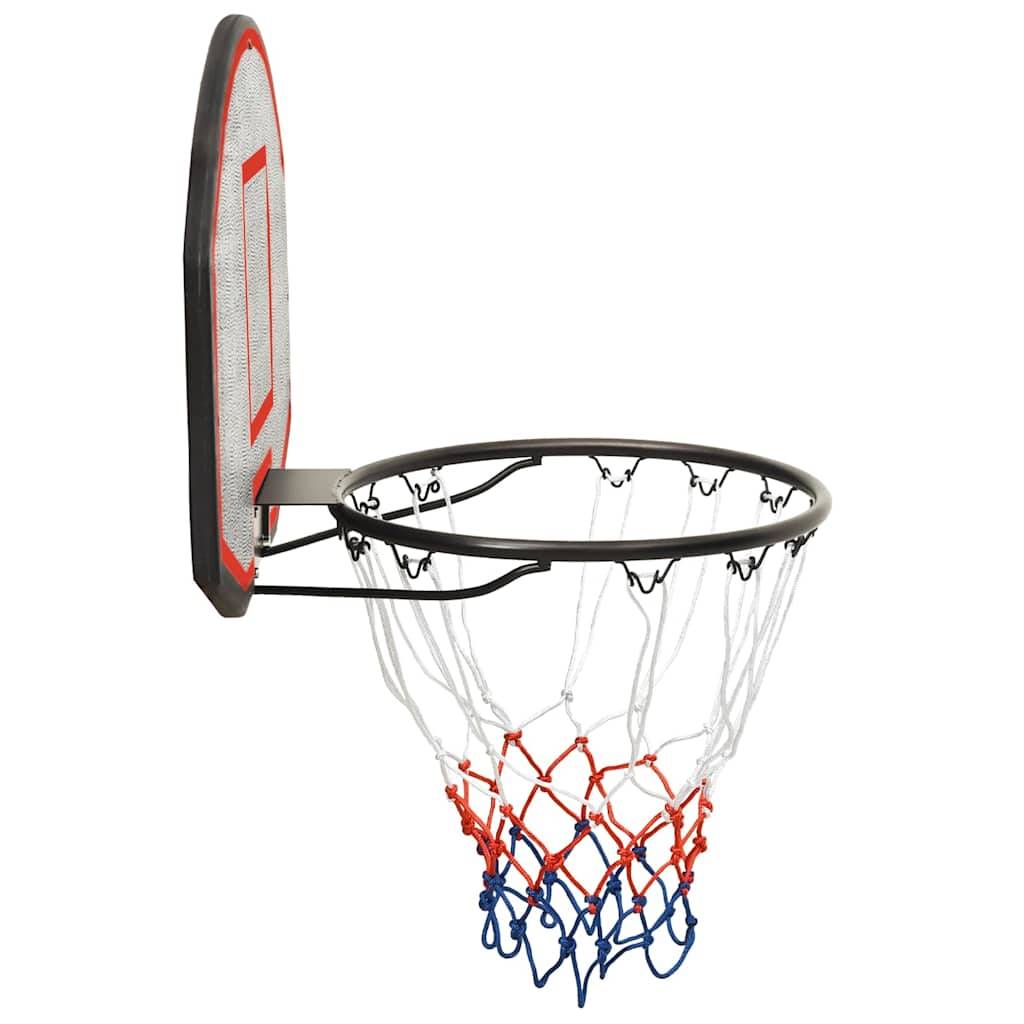 vidaXL Basketballkorb Schwarz 71x45x2 cm Polyethylen