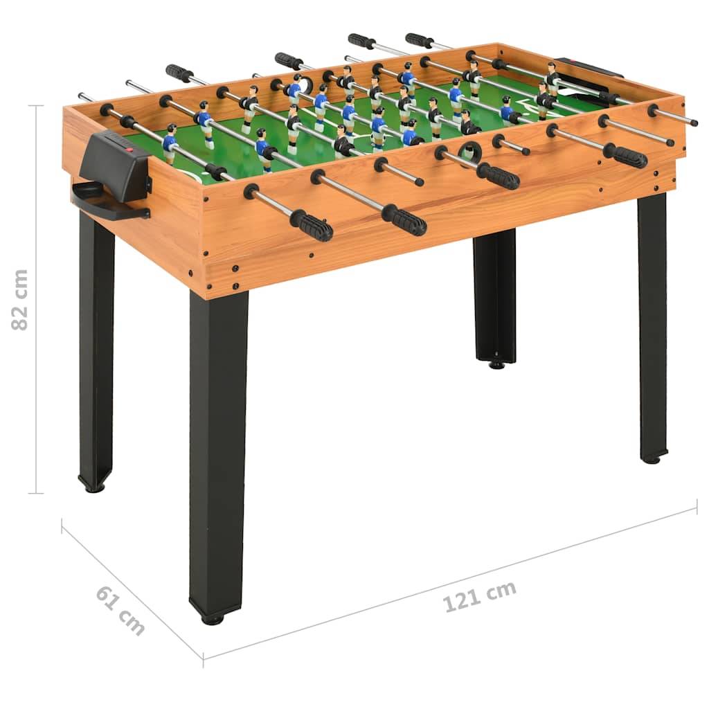 vidaXL 15-in-1 Multigame-Tisch 121×61×82 cm Ahorn
