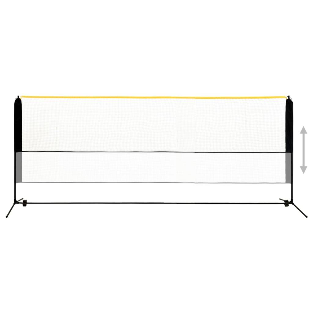 vidaXL Badmintonnetz Verstellbar 400x103x94-158 cm Metall