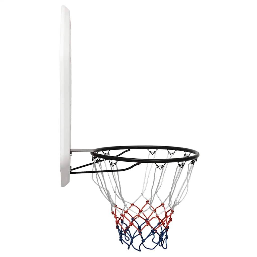 vidaXL Basketballkorb Weiß 109x71x3 cm Polyethylen