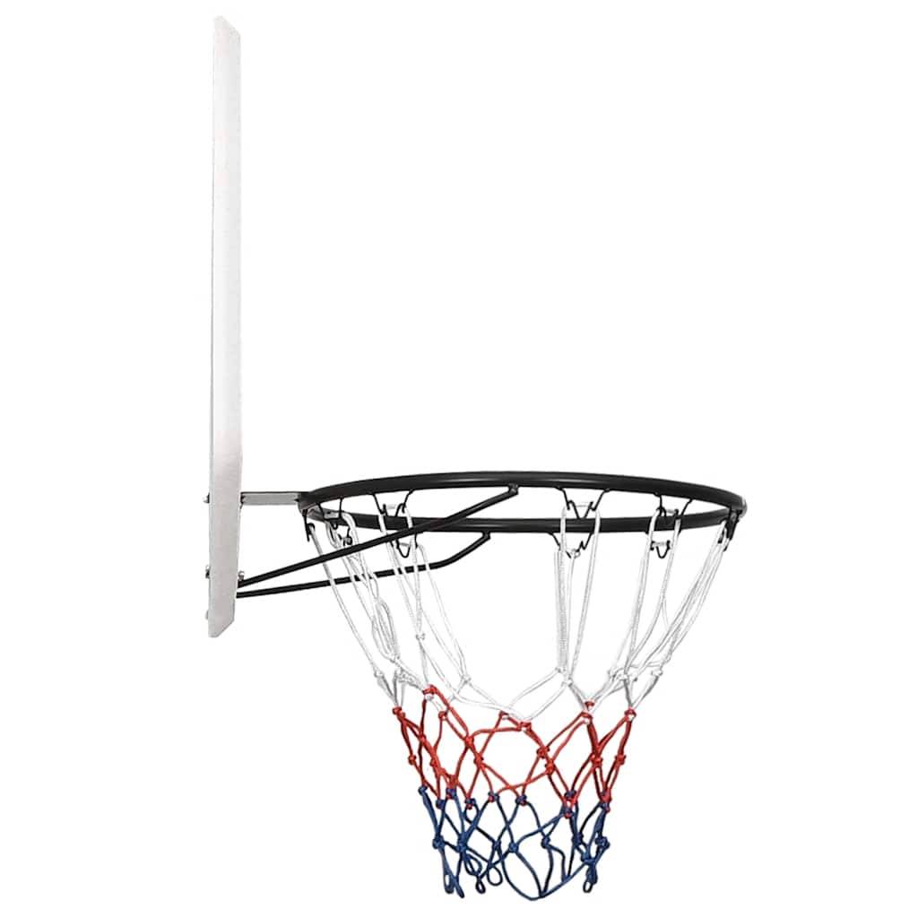 vidaXL Basketballkorb Weiß 90x60x2 cm Polyethylen
