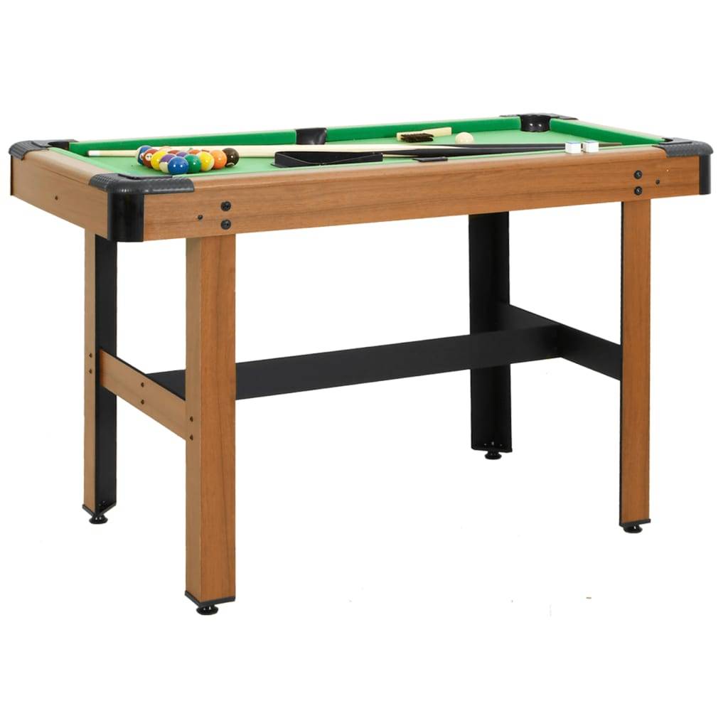 vidaXL Billardtisch 4 Fuß 122×61×76 cm Braun