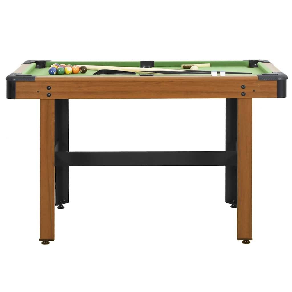 vidaXL Billardtisch 4 Fuß 122×61×76 cm Braun